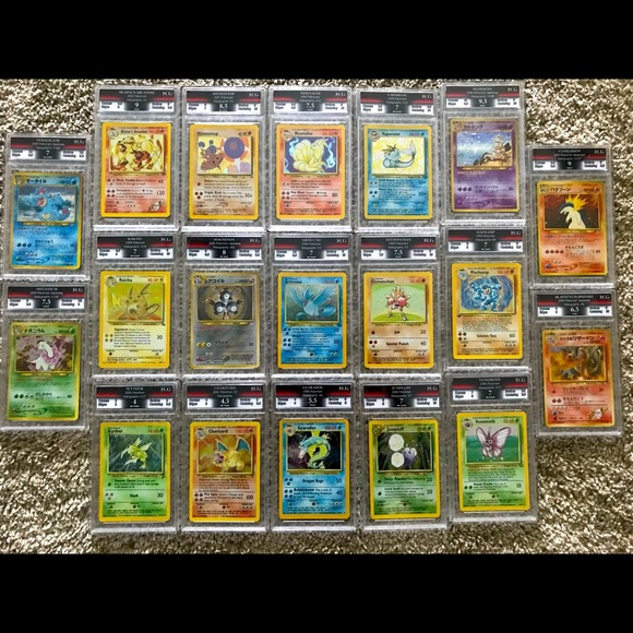 Graded vintage Pokmon cards (19 total) Games